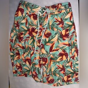 Goodfellows & Co Mens Swim Trunks Elastic Waist Pockets Sz.S
